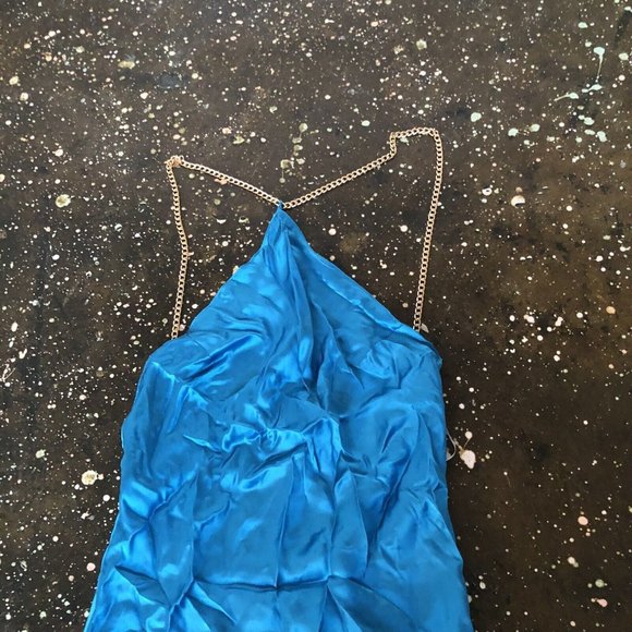 Amanda Uprichard X REVOLVE Claudia X Back Chain Dress Sky Blue - Picture 5 of 5